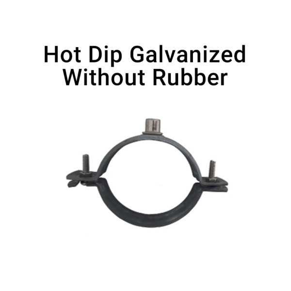 Hot Dip galvanized Pipe rings Without rubber